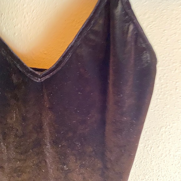 Brandy Melville Black Velvet Tank - Picture 5 of 5